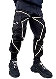 Onsoyours Jogger Cargo Herren Hosen Chino Jeans Fitness Sport Trekking Stretch Freitzeithose Streetwear Hosen Z Schwarz XL